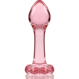 Nebula Series by Ibiza - Modell 2 Analplug Borosilikatglas Rosa 11 cm-x-3.5 cm