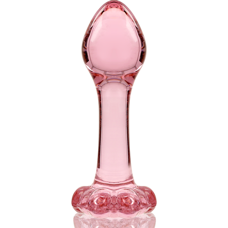 Nebula Series by Ibiza - Modell 2 Analplug Borosilikatglas Rosa 11 cm-x-3.5 cm