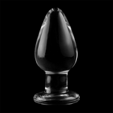 Nebula Series by Ibiza - Modell 3 Analplug Borosilikatglas Transparent 11 cm-x-5 cm