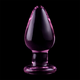 Nebula Series by Ibiza - Modell 3 Analplug Borosilikatglas Rosa 11 cm-x-5 cm