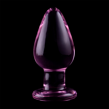 Nebula Series by Ibiza - Modell 3 Analplug Borosilikatglas Rosa 11 cm-x-5 cm