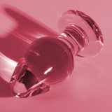 Nebula Series by Ibiza - Modell 3 Analplug Borosilikatglas Rosa 11 cm-x-5 cm