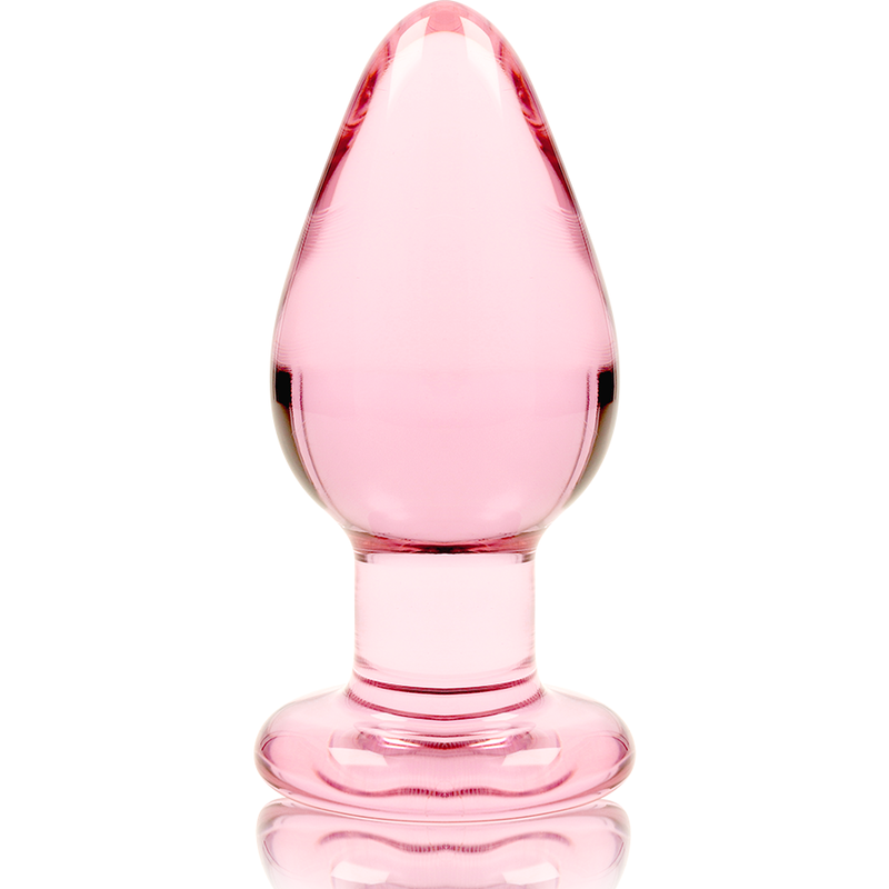 Nebula Series by Ibiza - Modell 3 Analplug Borosilikatglas Rosa 11 cm-x-5 cm