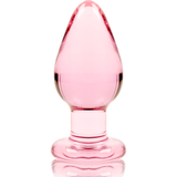 Nebula Series by Ibiza - Modell 3 Analplug Borosilikatglas Rosa 11 cm-x-5 cm
