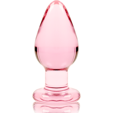 Nebula Series by Ibiza - Modell 3 Analplug Borosilikatglas Rosa 11 cm-x-5 cm