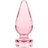 Nebula Series by Ibiza - Modell 4 Analplug Borosilikatglas Rosa 11 cm-x-5 cm