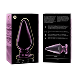 Nebula Series by Ibiza - Modell 4 Analplug Borosilikatglas Rosa 11 cm-x-5 cm