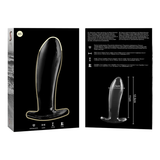Nebula Series by Ibiza - Modell 5 Analplug Borosilikatglas Klar 12.5 cm-x-3.5 cm