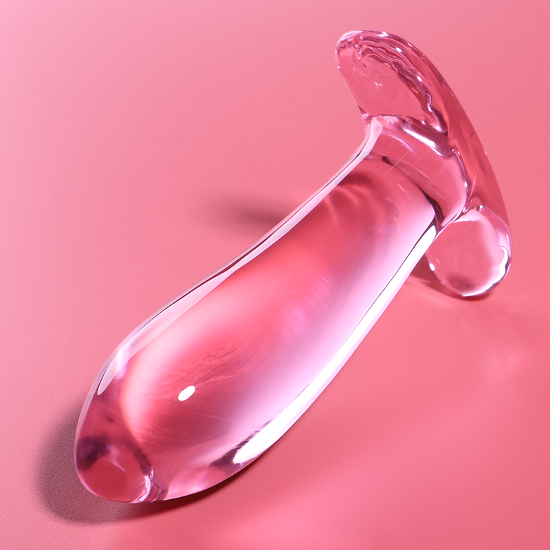 Nebula Series by Ibiza - Modell 5 Analplug Borosilikatglas Rosa 12.5 cm-x-3.5 cm
