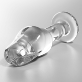 Nebula Series by Ibiza - Modell 6 Analplug Borosilikatglas Klar 12.5 cm-x-4 cm