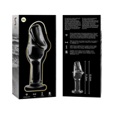 Nebula Series by Ibiza - Modell 6 Analplug Borosilikatglas Klar 12.5 cm-x-4 cm