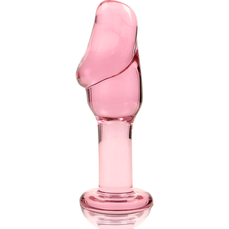 Nebula Series by Ibiza - Modell 6 Analplug Borosilikatglas Rosa 12.5 cm-x-4 cm