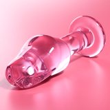 Nebula Series by Ibiza - Modell 6 Analplug Borosilikatglas Rosa 12.5 cm-x-4 cm