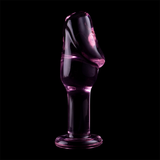 Nebula Series by Ibiza - Modell 6 Analplug Borosilikatglas Rosa 12.5 cm-x-4 cm