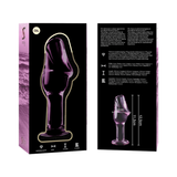 Nebula Series by Ibiza - Modell 6 Analplug Borosilikatglas Rosa 12.5 cm-x-4 cm