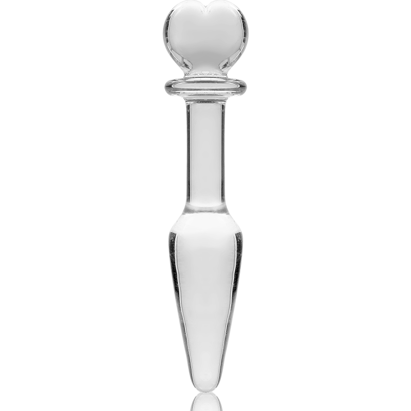 Nebula Series by Ibiza - Model 7 Analplug Borosilikatglas Klar 13.5 cm-x-3 cm