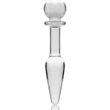 Nebula Series by Ibiza - Model 7 Analplug Borosilikatglas Klar 13.5 cm-x-3 cm