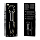 Nebula Series by Ibiza - Model 7 Analplug Borosilikatglas Klar 13.5 cm-x-3 cm
