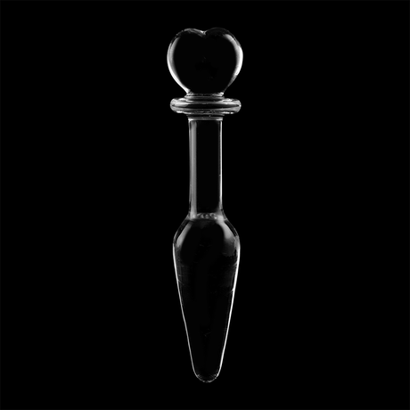Nebula Series by Ibiza - Model 7 Analplug Borosilikatglas Klar 13.5 cm-x-3 cm