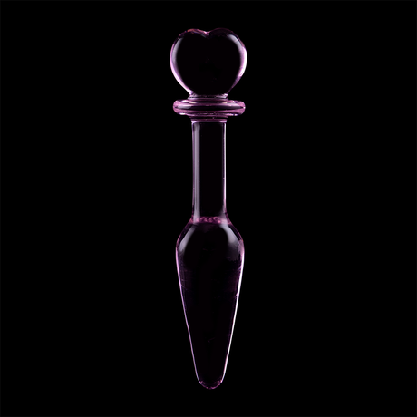 Nebula Series by Ibiza - Modell 7 Analplug Borosilikatglas Rosa 13.5 cm-x-3 cm