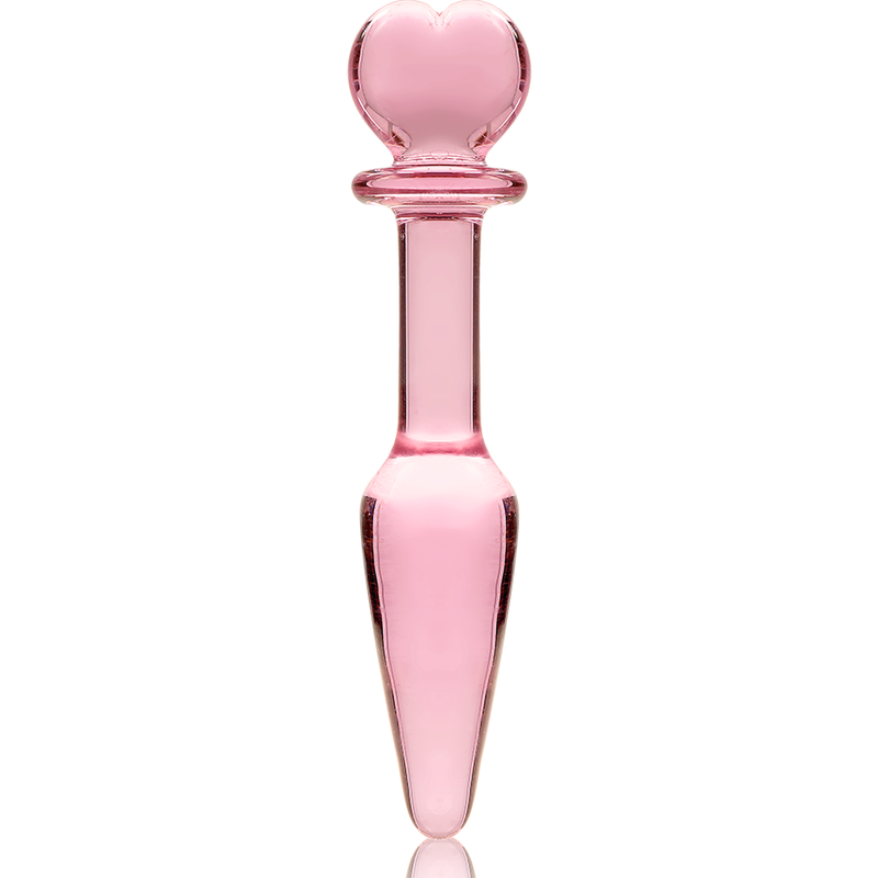 Nebula Series by Ibiza - Modell 7 Analplug Borosilikatglas Rosa 13.5 cm-x-3 cm