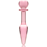 Nebula Series by Ibiza - Modell 7 Analplug Borosilikatglas Rosa 13.5 cm-x-3 cm