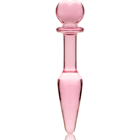 Nebula Series by Ibiza - Modell 7 Analplug Borosilikatglas Rosa 13.5 cm-x-3 cm