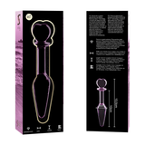 Nebula Series by Ibiza - Modell 7 Analplug Borosilikatglas Rosa 13.5 cm-x-3 cm