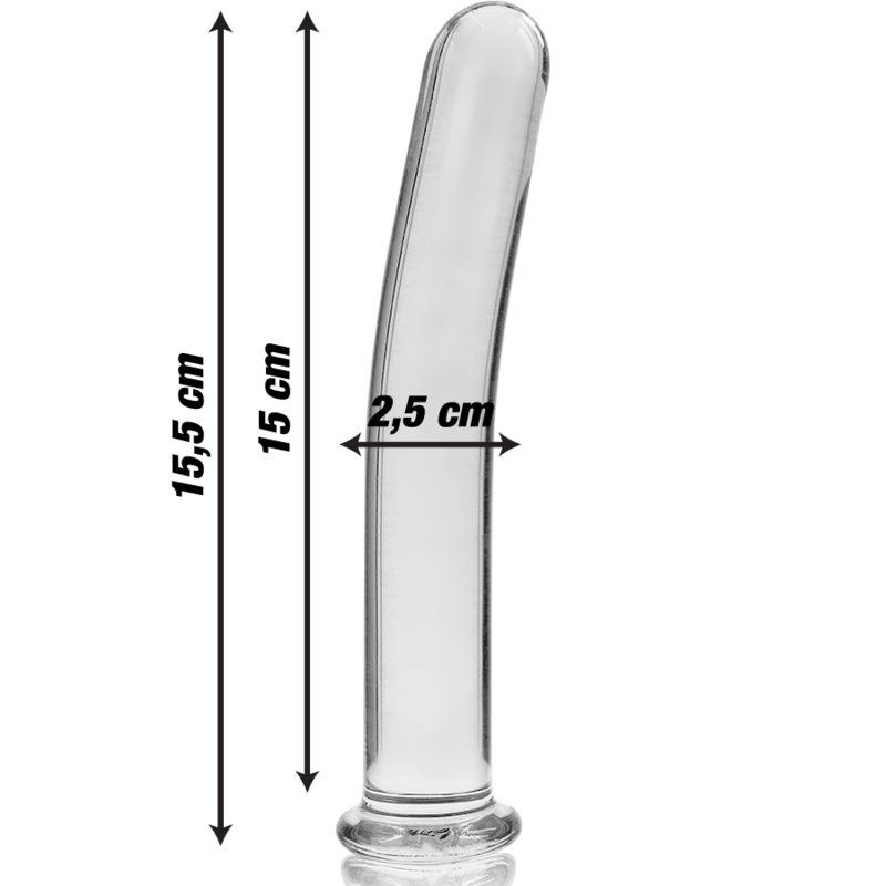 Nebula Series by Ibiza - Modell 9 Dildo Borosilikatglas Klar 15.5 cm-x-2.5 cm