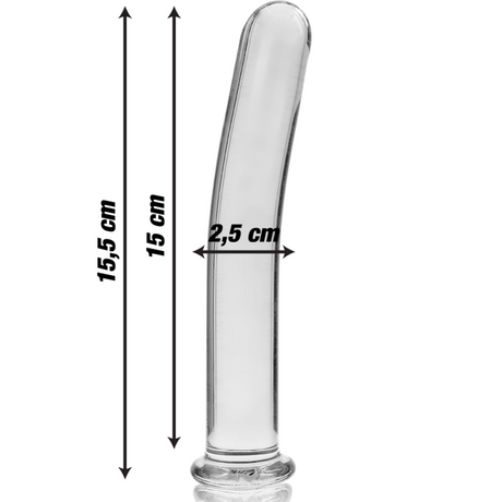 Nebula Series by Ibiza - Modell 9 Dildo Borosilikatglas Klar 15.5 cm-x-2.5 cm