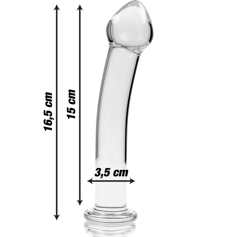 Nebula Series by Ibiza - Modell 11 Dildo Borosilikatglas Klar 16 cm-x-3 cm