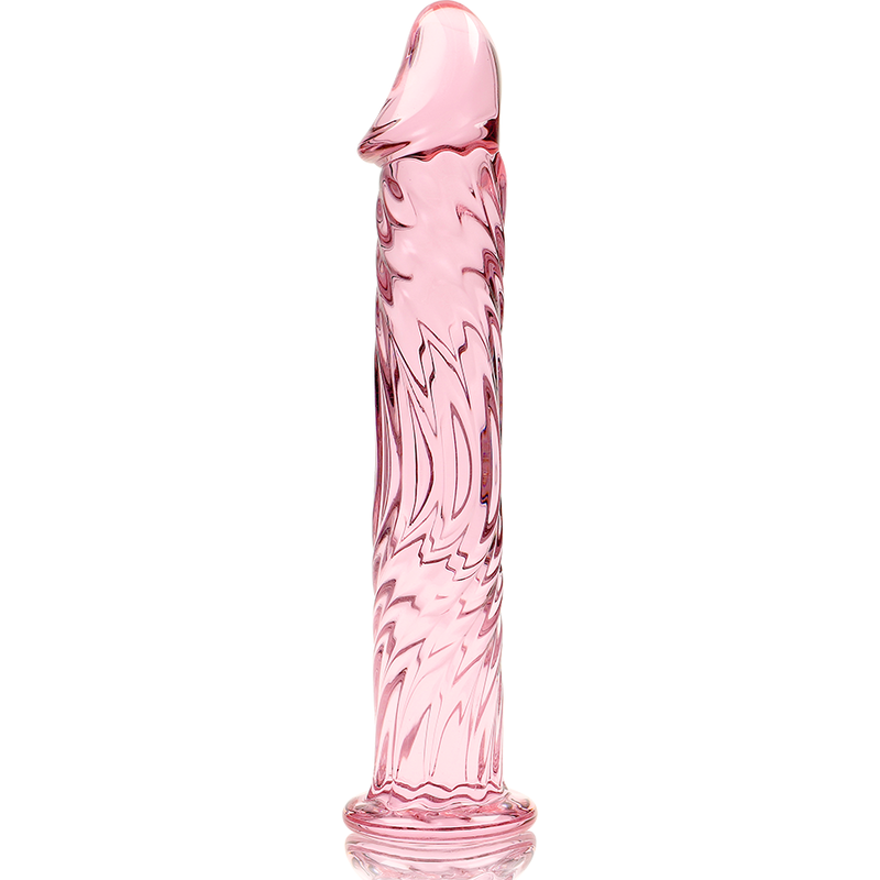 Nebula Series by Ibiza - Modell 12 Dildo Borosilikatglas Rosa 17 cm-x-3.5 cm