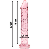 Nebula Series by Ibiza - Modell 12 Dildo Borosilikatglas Rosa 17 cm-x-3.5 cm