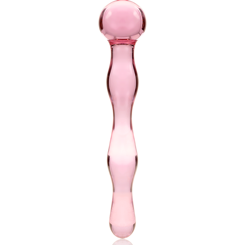 Nebula Series by Ibiza - Modell 13 Dildo Borosilikatglas Rosa 18 cm-x-3.5 cm