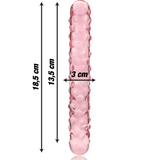Nebula Series by Ibiza - Modell 15 Dildo Borosilikatglas Rosa 18.5 cm-x-3 cm