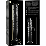 Nebula Series by Ibiza - Modell 16 Dildo Borosilikatglas Klar 18.5 cm-x-3 cm