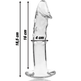 Nebula Series by Ibiza - Modell 19 Dildo Borosilikatglas Klar 18.5 cm-x-4 cm