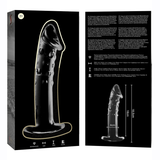 Nebula Series by Ibiza - Modell 19 Dildo Borosilikatglas Klar 18.5 cm-x-4 cm