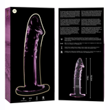 Nebula Series by Ibiza - Modell 19 Dildo Borosilikatglas Rosa 18.5 cm-x-4 cm