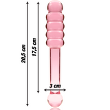 Nebula Series by Ibiza - Modell 20 Dildo Borosilikatglas Rosa 20.5 cm-x-3 cm