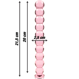 Nebula Series by Ibiza - Modell 22 Dildo Borosilikatglas Rosa 21.5 cm-x-2.5 cm