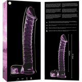 Nebula Series by Ibiza - Modell 23 Dildo Borosilikatglas Rosa 21.5 cm-x-4 cm