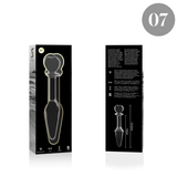 Nebula Series by Ibiza - Model 7 Analplug Borosilikatglas Klar 13.5 cm-x-3 cm