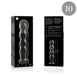 Nebula Series by Ibiza - Modell 10 Dildo Borosilikatglas Klar 16.5 cm-x-3.5 cm