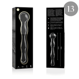 Nebula Series by Ibiza - Modell 13 Dildo Borosilikatglas Klar 18 cm-x-3.5 cm