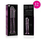Nebula Series by Ibiza - Modell 12 Dildo Borosilikatglas Rosa 17 cm-x-3.5 cm