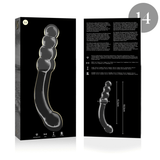 Nebula Series by Ibiza - Modell 14 Dildo Borosilikatglas Klar 18.5 cm-x-3 cm