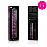 Nebula Series by Ibiza - Modell 15 Dildo Borosilikatglas Rosa 18.5 cm-x-3 cm