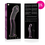 Nebula Series by Ibiza - Modell 18 Dildo Borosilikatglas Rosa 18.5 cm-x-3.5 cm