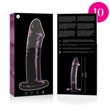 Nebula Series by Ibiza - Modell 19 Dildo Borosilikatglas Rosa 18.5 cm-x-4 cm